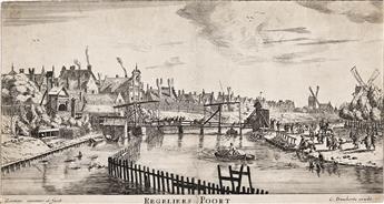 RENIER NOOMS, CALLED ZEEMAN Der Stadts-Poorten van Amsterdam (The Town Gates of Amsterdam).